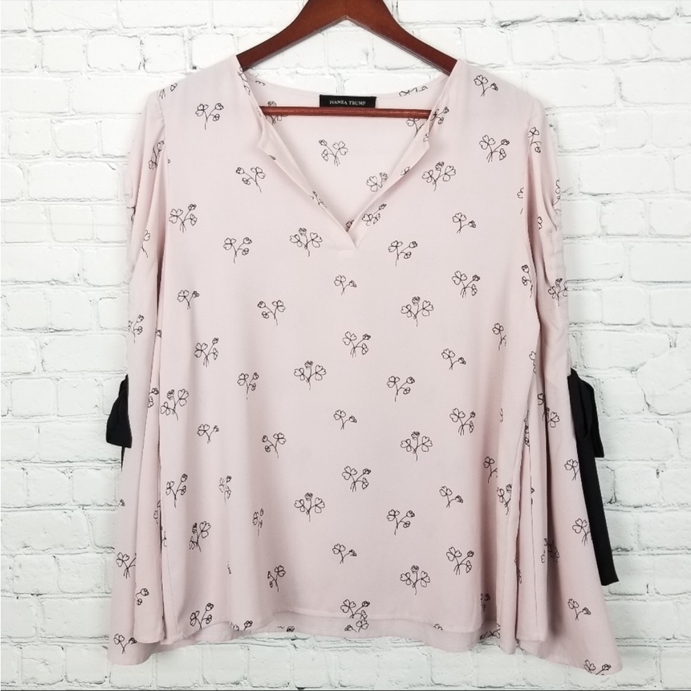 Ivanka Trump pale pink blouse